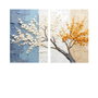 Wallity DEV8 Conjunto de Pinturas Decorativas en Lienzo (2 Piezas)